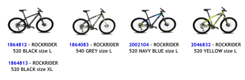 rockrider 520 navy blue