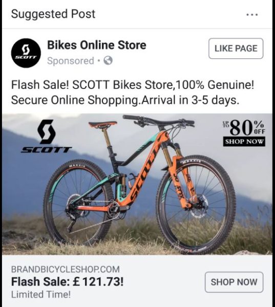online bike shopping