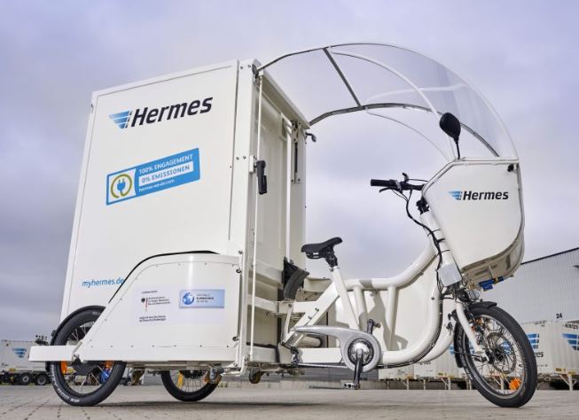 Hermes store bike delivery