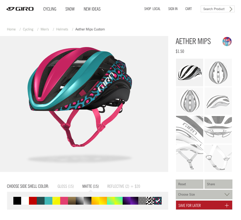 Giro launches custom design portal for Aether models