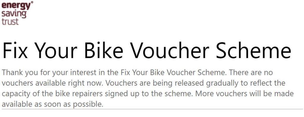 cycle maintenance voucher