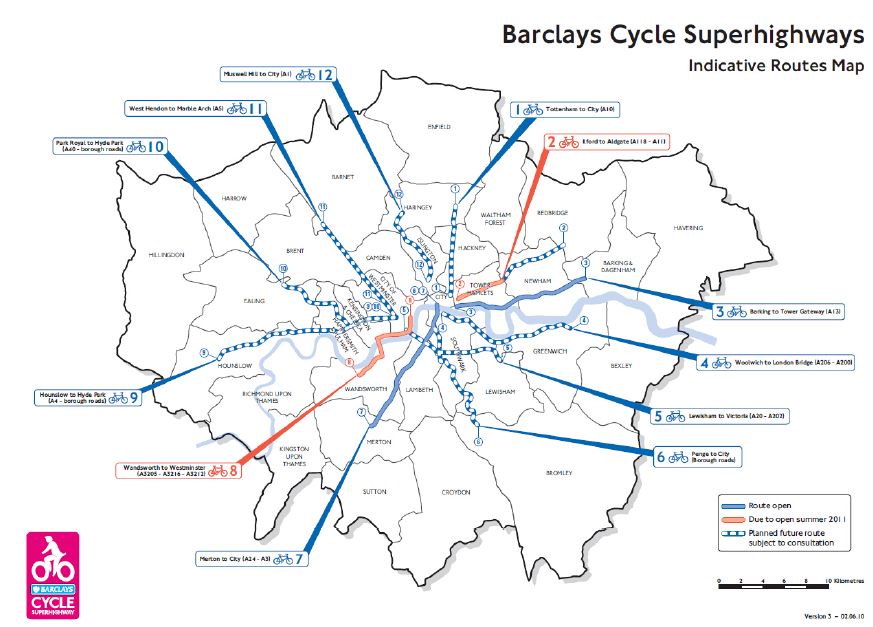 cycle lanes superhighway