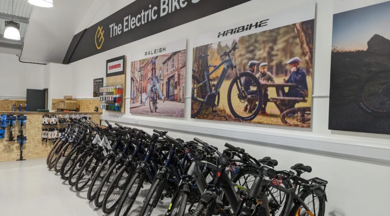 Row of bikes in new store