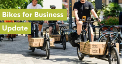 Cargo bikes being used for courier work