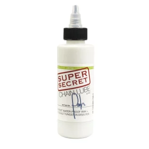 Silca Super Secret chain lube bottle on white background