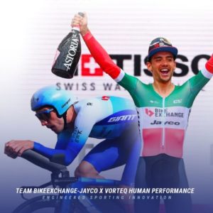 Simon Yates and Matteo Sobrero Giro TT winners