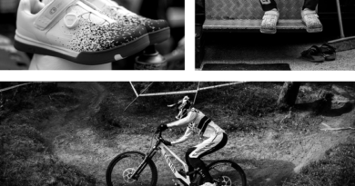 crankbrothers black and white montage of rider, shoes and pedals