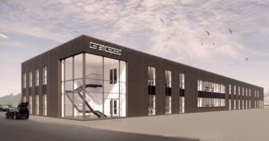 Digital render of under construction CeramicSpeed new HQ and facility