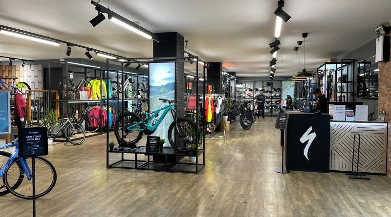 Shop floor image showing the newly relaunched Specialized Rutland Water store