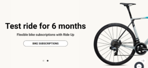 RideUp 6 month Test Ride banner