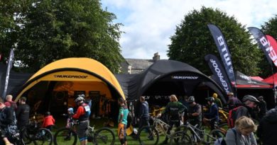 Nukeproof display tents at MTB event