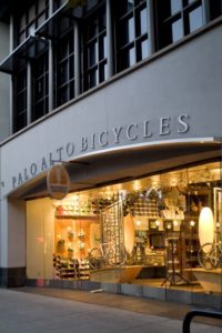 Shop front for Palo Alto Bicycles