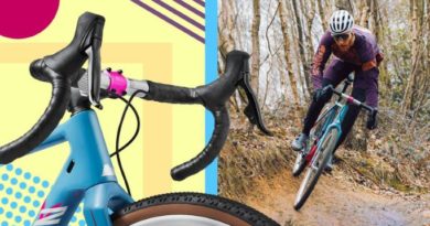 Canyon limited edition gravel bike being ridden