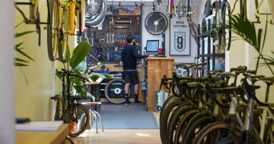 Long view of Cloud 9 Cycles store