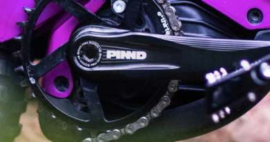 PINND crank fitted to Bosch motor powered eMTB