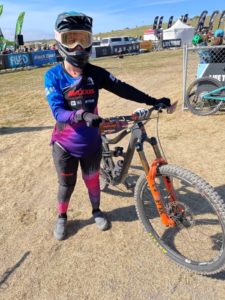 Lia Westermann from Maxxis Factory Racing at the Dual Slalom venue
