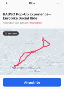 Basso Bikes Link My Ride Eurobike screen shot form mobile device 