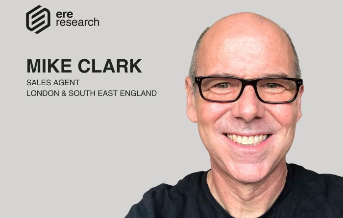 Mike Clark profile picture with Ere Research text to left of image