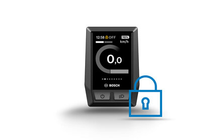 Bosch Kiox device showing lock screen 