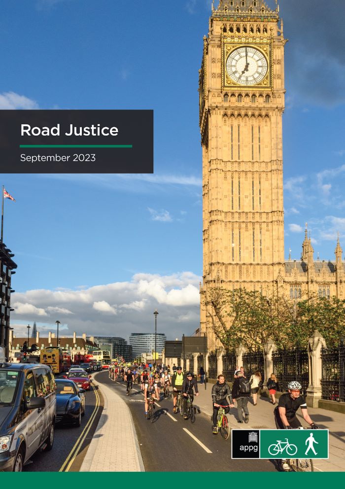 APPGCW Road Justice Report 2023 front cover