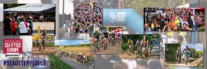 Banner shaped montage of images from the Sea Otter Europe 3 day event