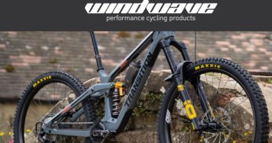 Windwave name in banner above picture of Transition MTB with Ohlins shock and fork